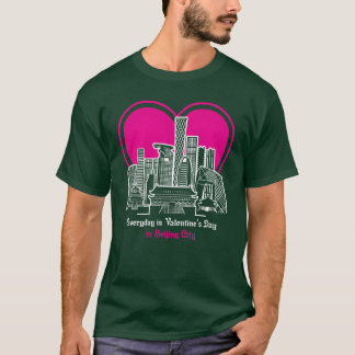 Camiseta Día de San Valentín en familia en la ciudad de Pek
