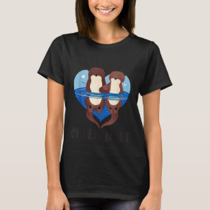 Camiseta Día de San Valentín Eres mi media nutria Amor Chis