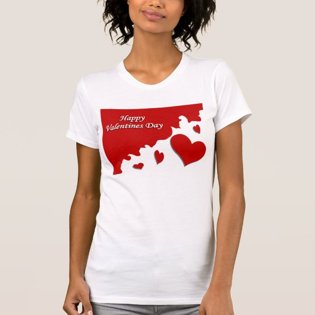 Camiseta Día de San Valentín feliz (Anverso)