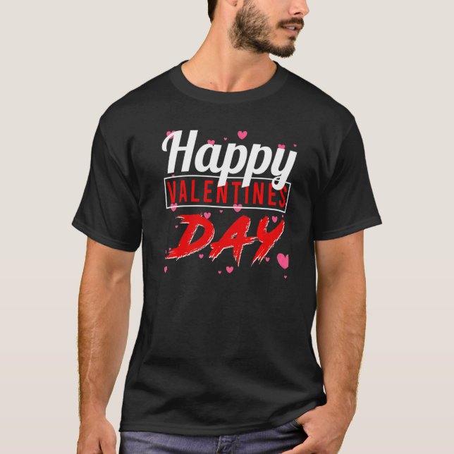 Camiseta Día de San Valentín Feliz Día de San Valentín (Anverso)