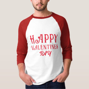 CAMISETA DÍA DE SAN VALENTÍN FELIZ TENDENCIA ROMÁNTICO VALE