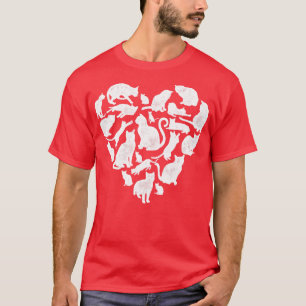 Camiseta Día de San Valentín Gato Corazón Gracioso Kitty Ki