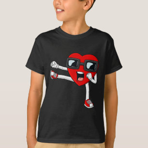 Camiseta Día de San Valentín Heart Karate Kick Fun Boys Chi