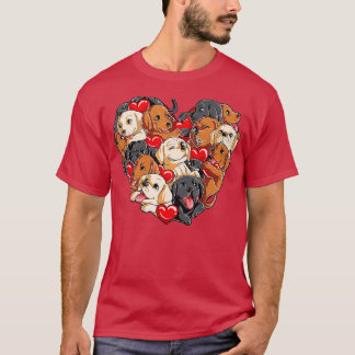 Camiseta Día de San Valentín Labrador Corazón Divertido Per