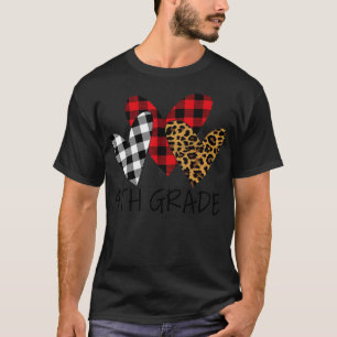 Camiseta día de San Valentín leopardo maestro de cuarto gra