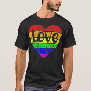 Camiseta DÍA DE SAN VALENTÍN LGBTQ Pareja Parejas Gay LOVE 