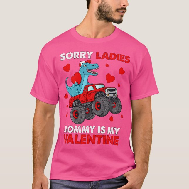 Camiseta Día de San Valentín Lo Siento, Señoras Mami Camión (Anverso)