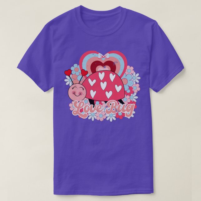 Camiseta Día de San Valentín Love bug (Diseño del anverso)