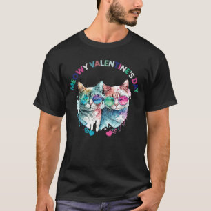 Camiseta Día de San Valentín Meowy para gato