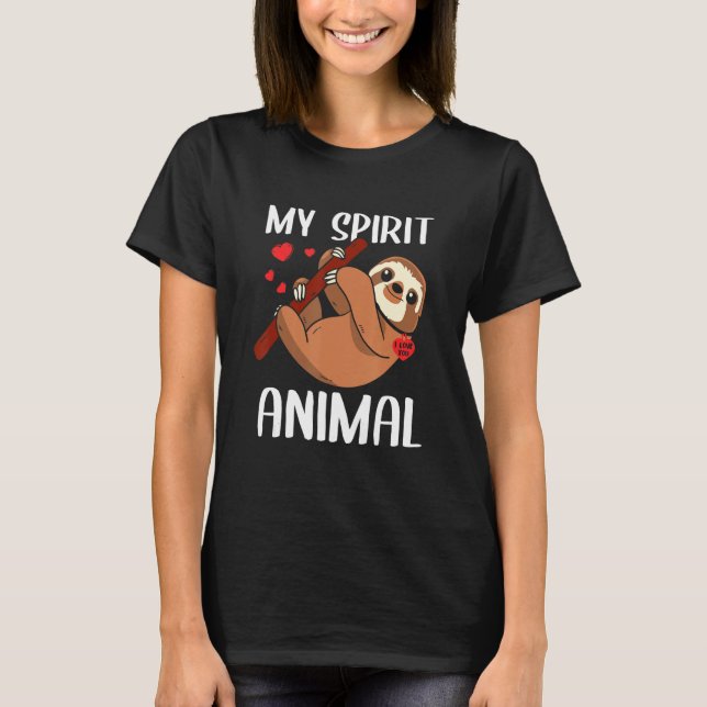 Camiseta Día de San Valentín Mi Locura Animal Espíritu Te A (Anverso)