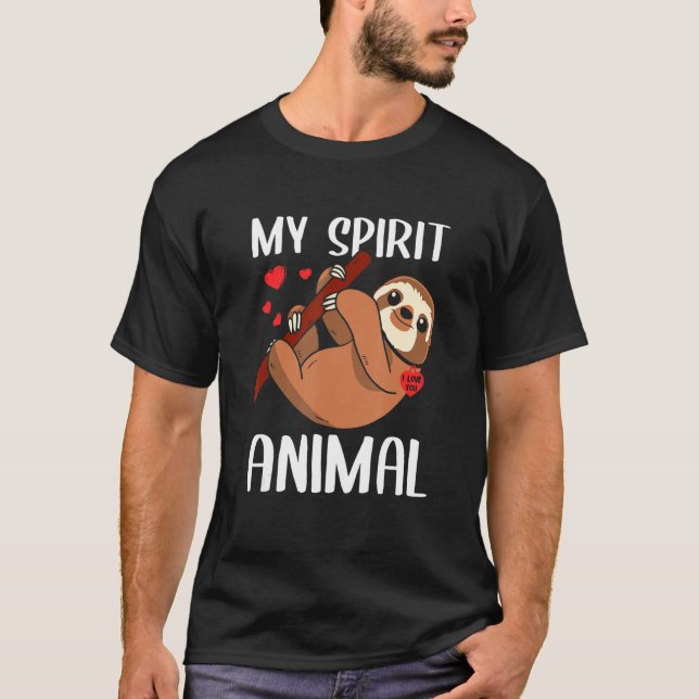 Camiseta Día de San Valentín Mi Locura Animal Espíritu Te A (Anverso)