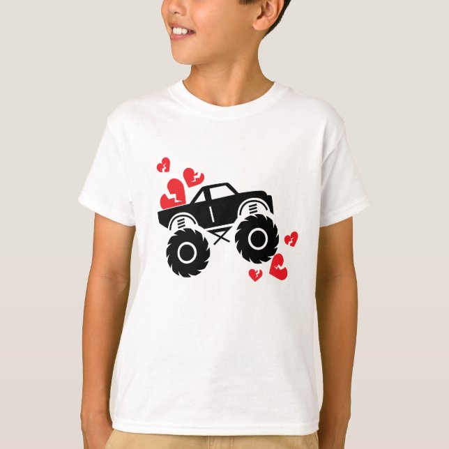 Camiseta Día de San Valentín Monster Truck (Anverso)