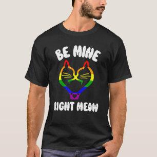 Camiseta Día de San Valentín Orgullo Lésbico Sé Mío Bien M