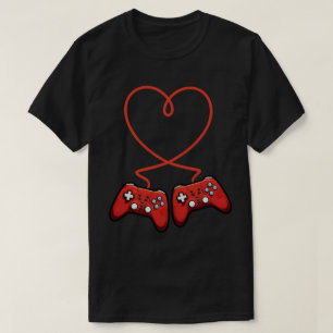 Camiseta Día de San Valentín para Jugadores de Videojuegos 