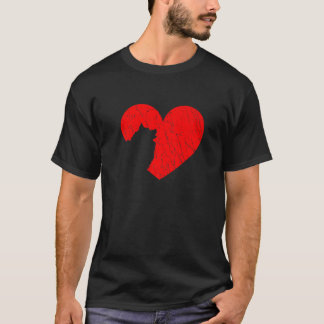 Camiseta Día de San Valentín retro corazón al esquimal esta