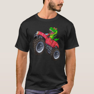 Camiseta Día de San Valentín Rex Riding Monster Truck Toddl
