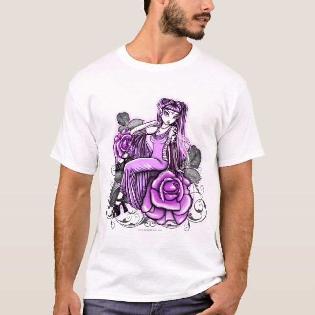 Camiseta Día de San Valentín rosado de la "afinidad" subió (Anverso)