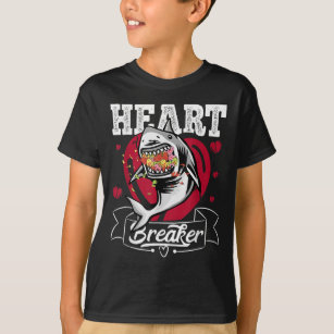 Camiseta Día de San Valentín Shark Breaker Heart Breaker Fu