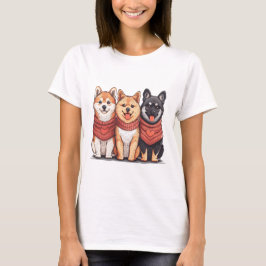 Camiseta Día de San Valentín Shiba Inu Dogs