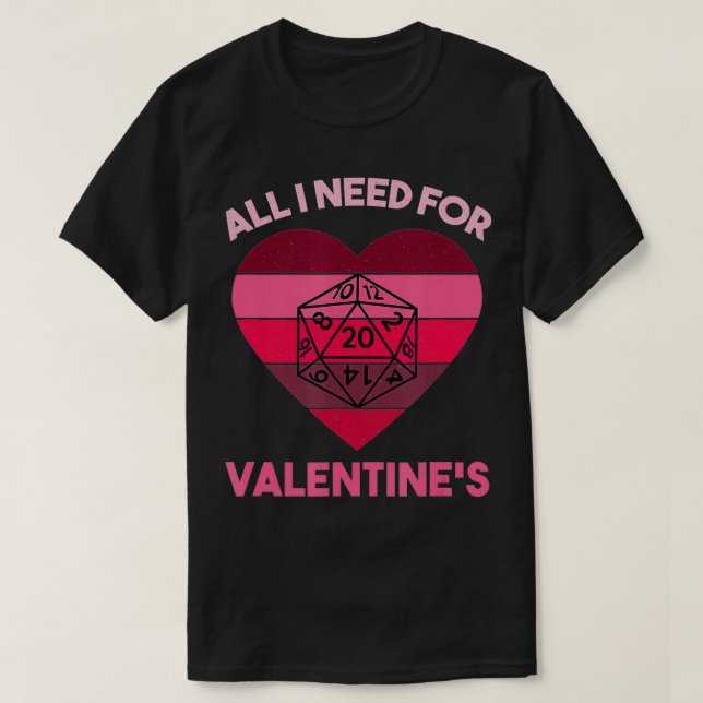 Camiseta Día de San Valentín Tabletop Dungeon Ojo RPG Dago (Diseño del anverso)