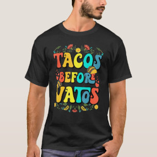Camiseta Día de San Valentín Tacos Antes De Vatos