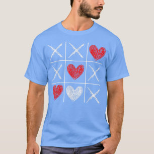 Camiseta Día de San Valentín Tic-Tac-Toe XO-XO Divertido Va