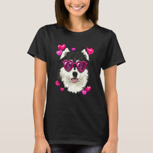 Camiseta Día de San Valentín Trineo para Parejas Corazón de