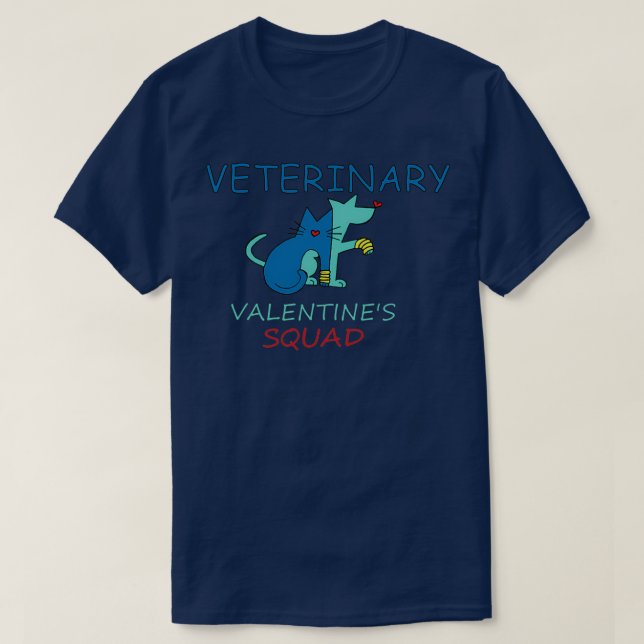 Camiseta Día de San Valentín veterinario (Diseño del anverso)