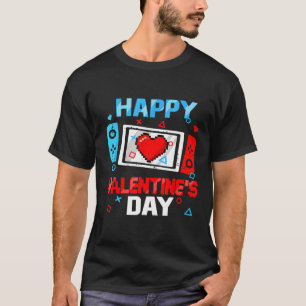 Camiseta Día de San Valentín Video Game Controller Heart Bo