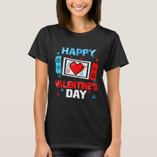 Camiseta Día de San Valentín Video Game Controller Heart Bo