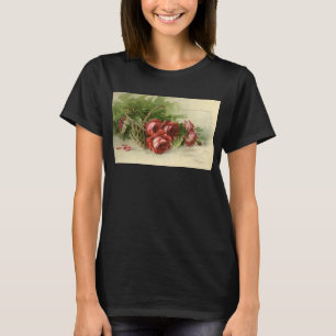 Camiseta Día de San Valentín Vintage Amor, Rosas Rojas Carm