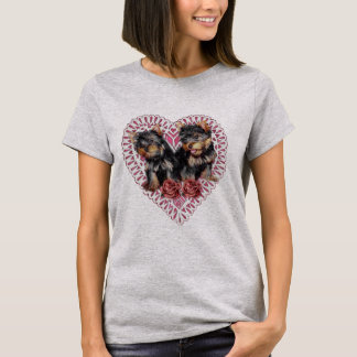 Camiseta Día de San Valentín Yorkshire Terrier