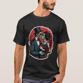 Camiseta Día de San Valentín zombies aman