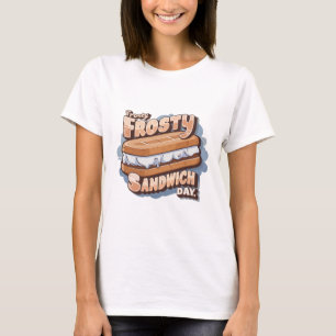 Camiseta Día de sándwich de helado helado