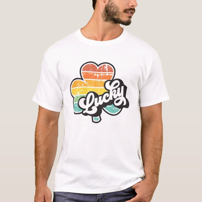 Camiseta Día de Santa Patrocinadores de la Lucky Shamrock (Anverso)