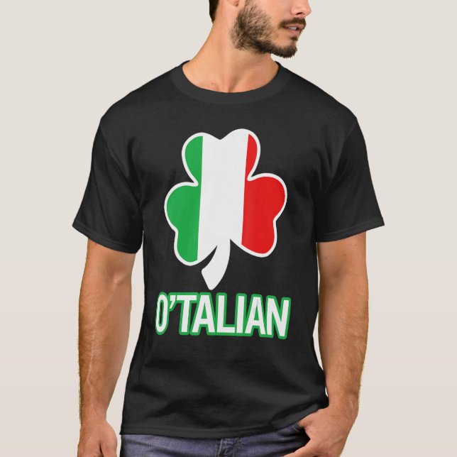 Camiseta Día de Santo Domingo de la Bandera Italiana Italia (Anverso)