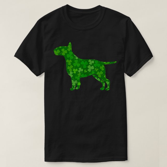 Camiseta Día de Santo Patri del Bull Terrier en Ministra (Diseño del anverso)