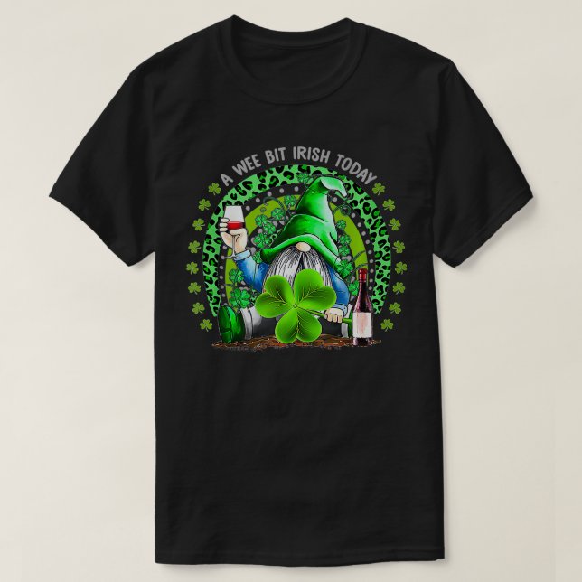 Camiseta Día de Santo Patrocinio Bebida de vino de Irlanda  (Diseño del anverso)