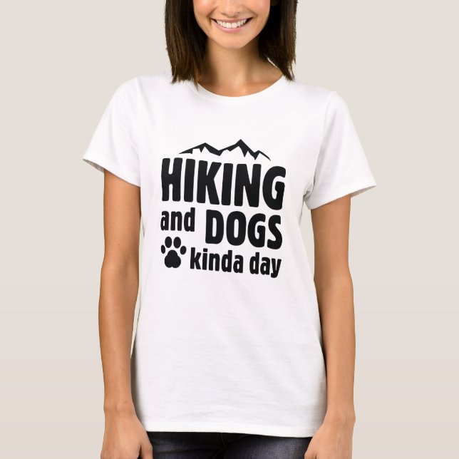 Camiseta Día De Senderismo Y Perros (Anverso)