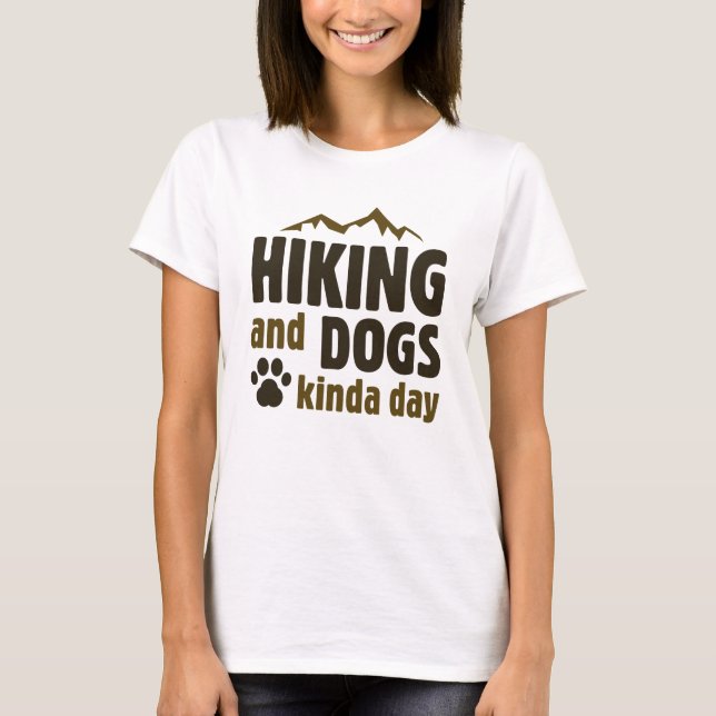 Camiseta Día De Senderismo Y Perros (Anverso)