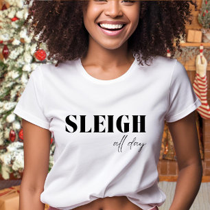 Camiseta Día de Sleigh minimalista