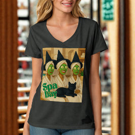 Camiseta Día de Spa de Bruja Humor Divertido 