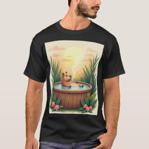 Camiseta Día de Spa en Bañera de Hidromasaje de Carpincho R