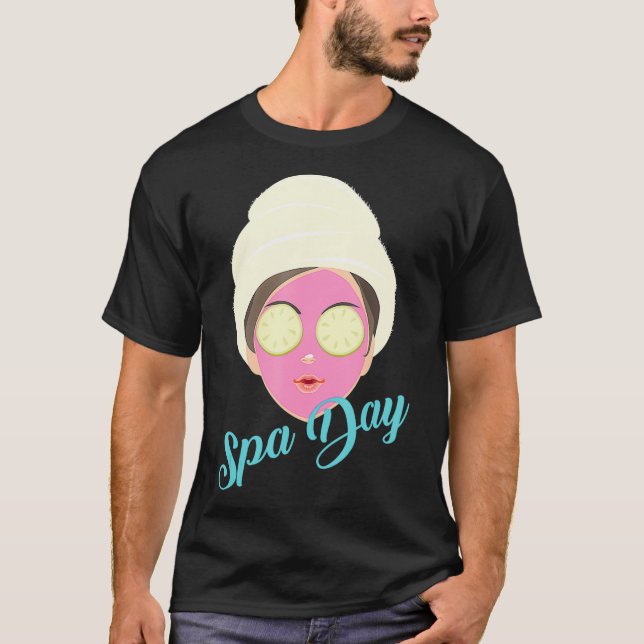 Camiseta Día de Spa Guay Relajante Terapia de Masaje Divert (Anverso)