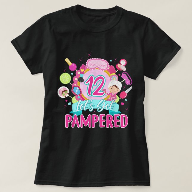 Camiseta Día de Spa Suministros de Fiesta de Cumpleaños par (Diseño del anverso)