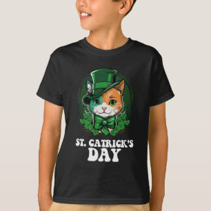 Camiseta Día de St Catricks Amantes de los Gatos Día de San