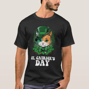 Camiseta Día de St Catricks Amantes de los Gatos Día de San