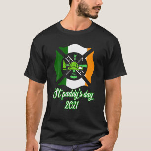 Camiseta Día de St Paddy 2021 Orgullo irlandés bombero de b