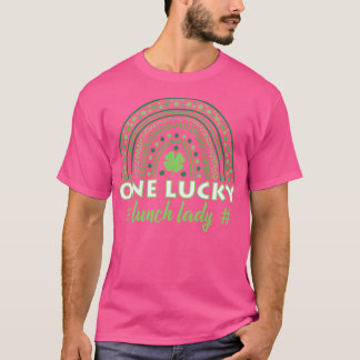 Camiseta Día de St PaddysOne Lucky Lunch Lady 1