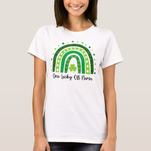 Camiseta Día de St Patricks, enfermera de un obi afortunado
